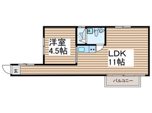 田辺コーポの物件間取画像